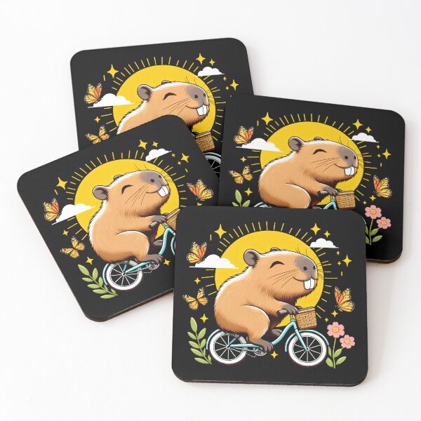 Item preview, Capybara Cycling Happily designed and sold by Ederson D'Mind.
