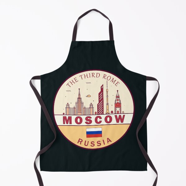 Item preview, Moscow Russia City Skyline Emblem designed and sold by KrisSidDesigns.