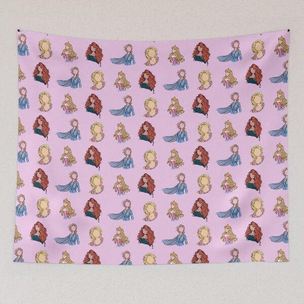 Item preview, Princesses sketched designed and sold by Dinglehopper Design.