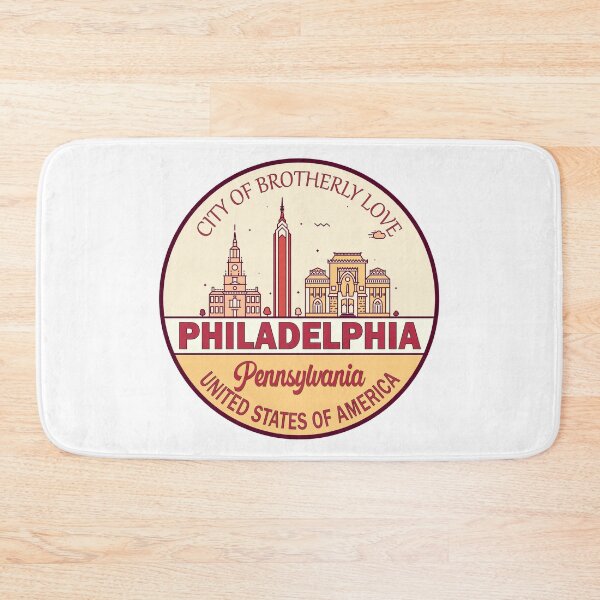 Item preview, Philadelphia Pennsylvania City Skyline Emblem designed and sold by KrisSidDesigns.