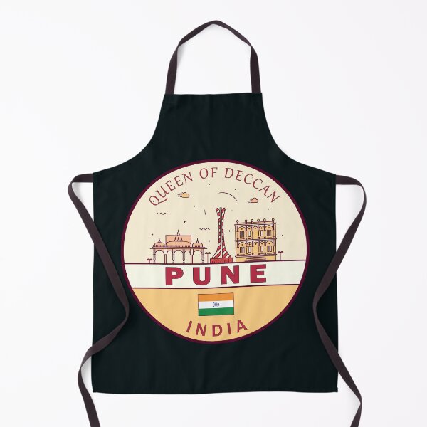 Item preview, Pune India City Skyline Emblem designed and sold by KrisSidDesigns.