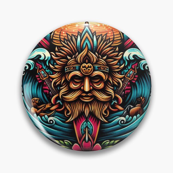 Item preview, Mystic Ocean Guardian - Ancient Mariner's Emblem designed and sold by RockToneShop.