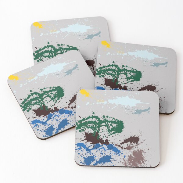 Item preview, Impressionistic Colorful Painting of Splashes designed and sold by aBITofMAGIC.