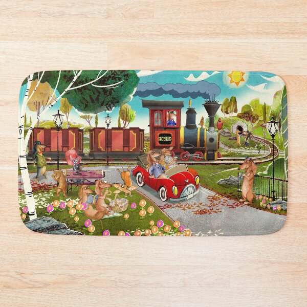 Item preview, Dachshunds Car And Train designed and sold by Clitus.