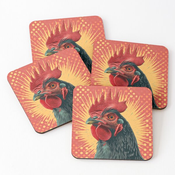 Item preview, Vintage Retro Farmhouse Rooster Pop Art 1 of 2  designed and sold by HollywoodInked.