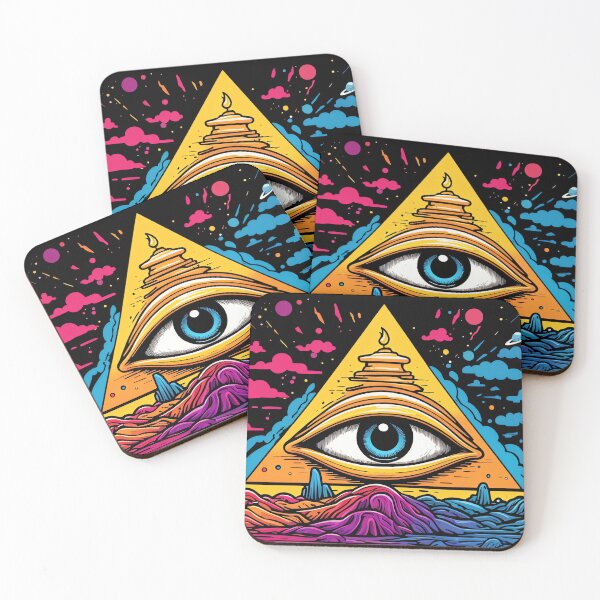 Item preview, Retro All Seeing Eye with Occult Symbolism 2 designed and sold by Occult Designs.