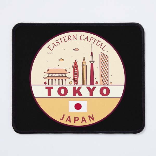 Item preview, Tokyo Japan City Skyline Emblem designed and sold by KrisSidDesigns.