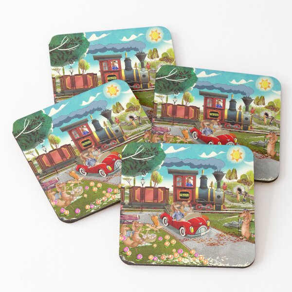 Item preview, Dachshunds Car And Train designed and sold by Clitus.