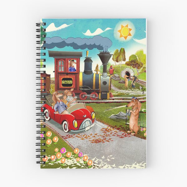 Item preview, Dachshunds Car And Train designed and sold by Clitus.
