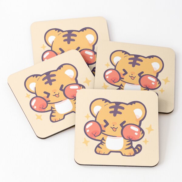 Item preview, Kawaii Tiger Cat Boxing designed and sold by SweetClicks123.