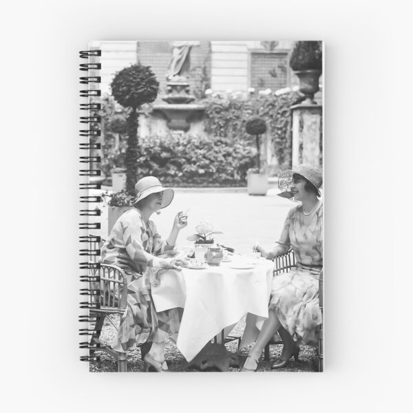 Item preview, Garden Tea Party, Black and White Vintage Art designed and sold by modernretro.