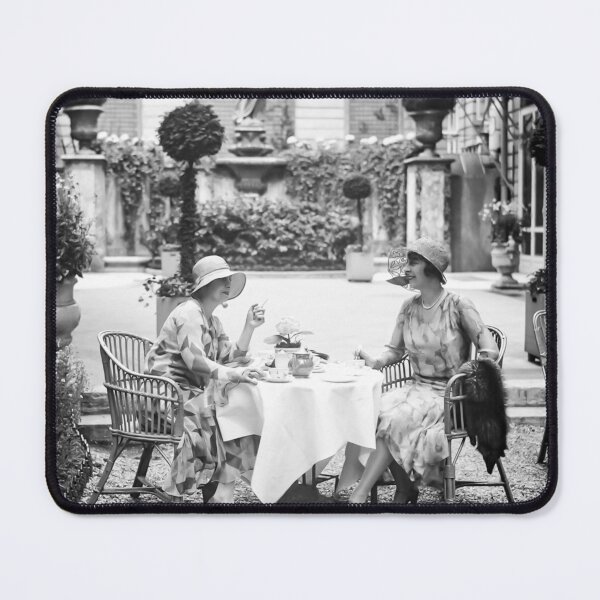 Item preview, Garden Tea Party, Black and White Vintage Art designed and sold by modernretro.