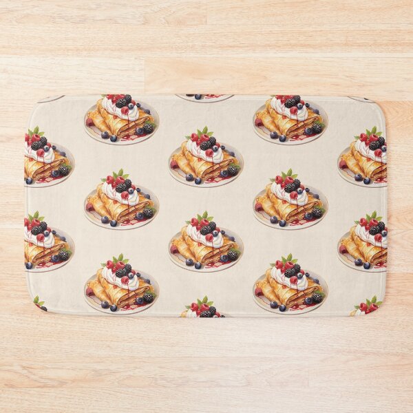 Item preview, Dessert Crêpe Topped With Wild Berries And Cream designed and sold by Alicia Chee.