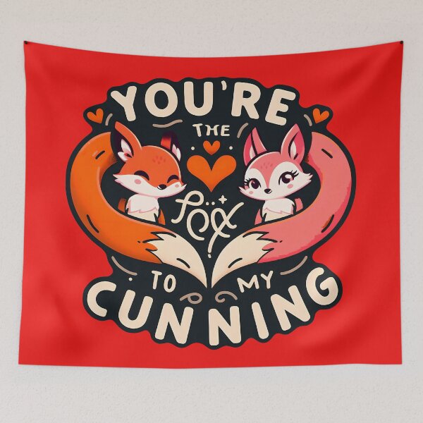 Item preview, Be As Cunning As A Fox, typography, Valentine designed and sold by maxmaj.