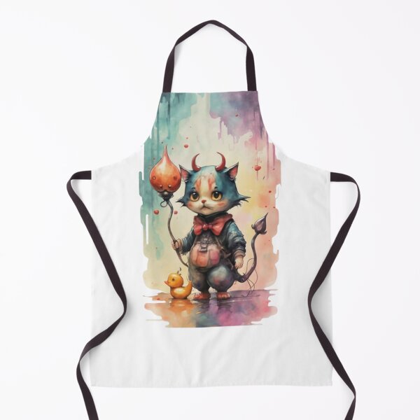 Item preview, T-shirt featuring a vintage watercolor illustration of an adorable cat and rubber duck. designed and sold by albertotv250.