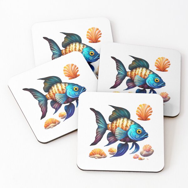Item preview, comic series shells, blue head fish designed and sold by janjacbu.