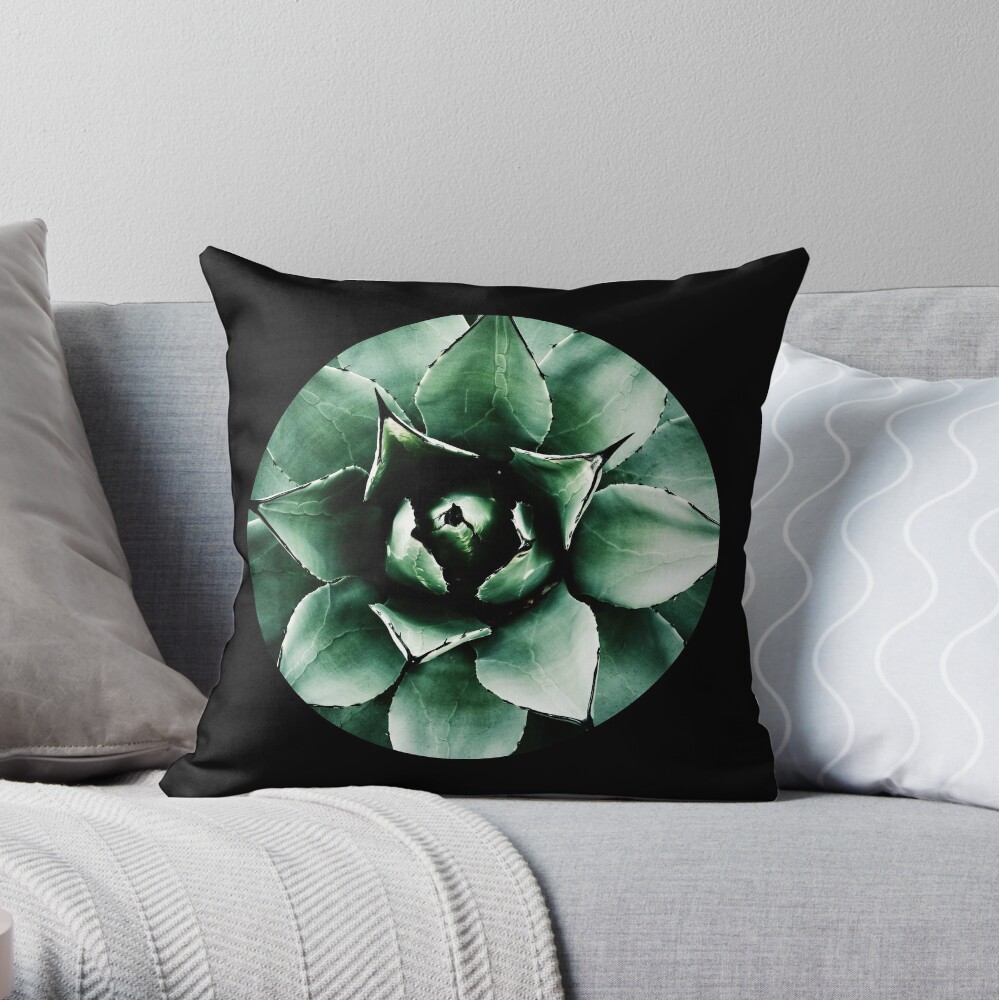 Agave Parryi (Tequila Agave) Throw Pillow