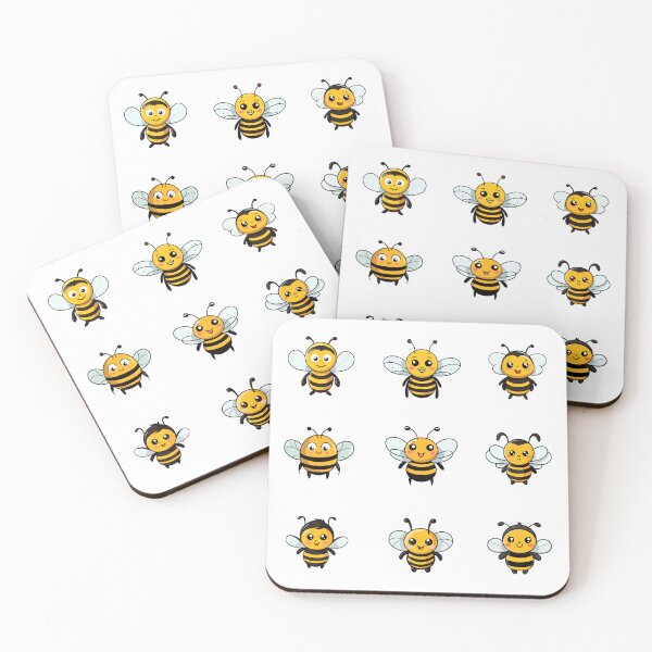 Item preview, Cute yellow bee pack cartoon style designed and sold by vyreinadee.