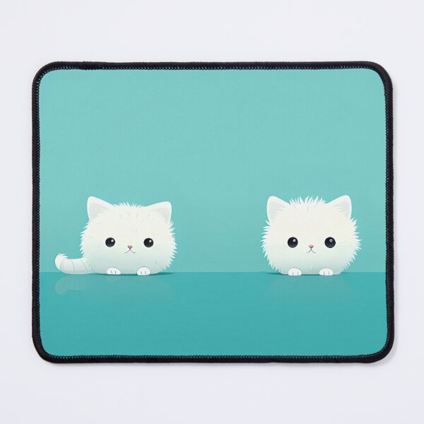 Item preview, White cute cats designed and sold by SunnyArtRoom.