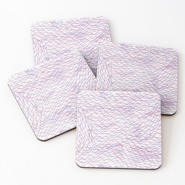 Item preview, Red, White and Navy Blue Crosshatched Design designed and sold by ArtByLM.