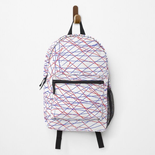 Item preview, Red, White and Navy Blue Crosshatched Design designed and sold by ArtByLM.