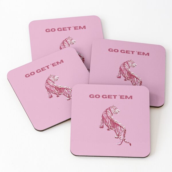 Item preview, Go get 'em pink tiger art designed and sold by artparangie.