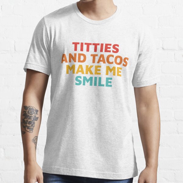 NEW LIMITED Tacos And Titties Funny T-Shirt • Tribunali Italiani