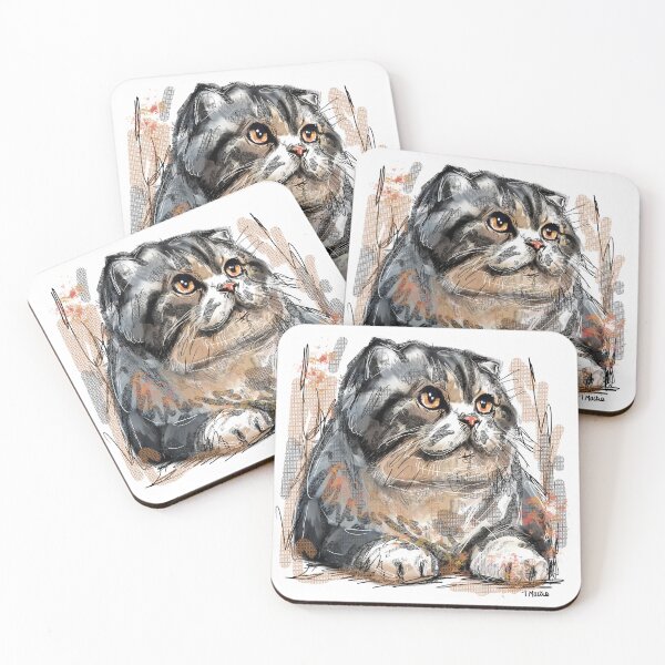 Item preview, Scottish Fold Cat designed and sold by TraceyMackieArt.