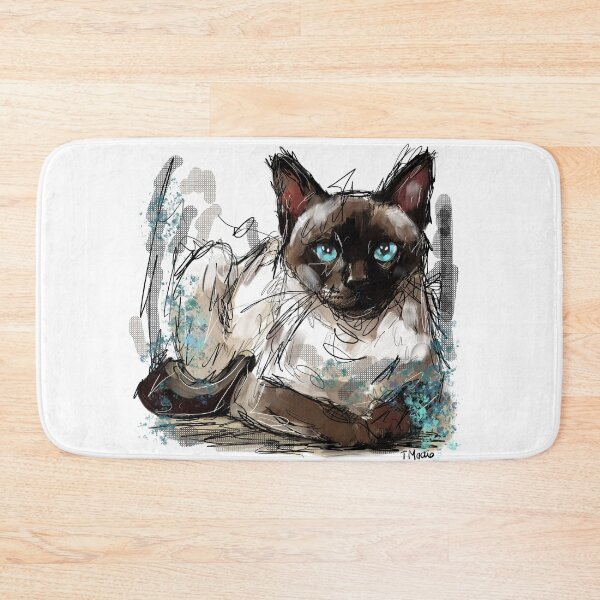 Item preview, Siamese Cat designed and sold by TraceyMackieArt.