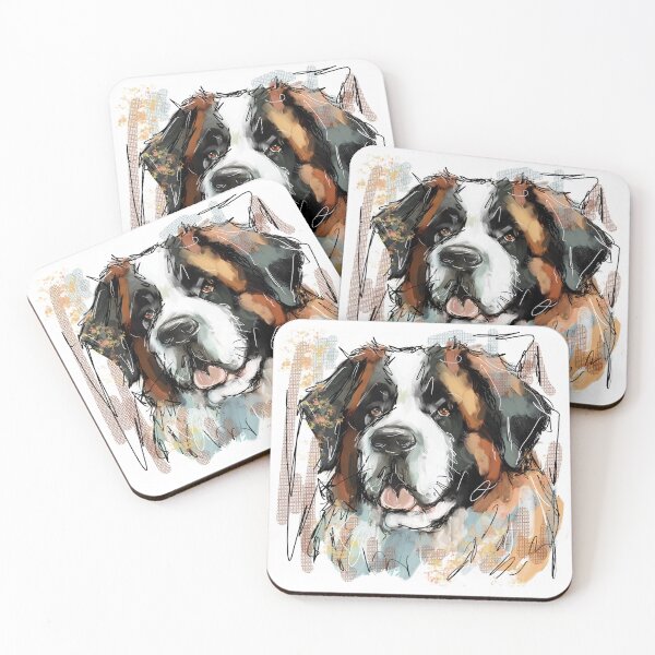 Item preview, St Bernard Dog designed and sold by TraceyMackieArt.