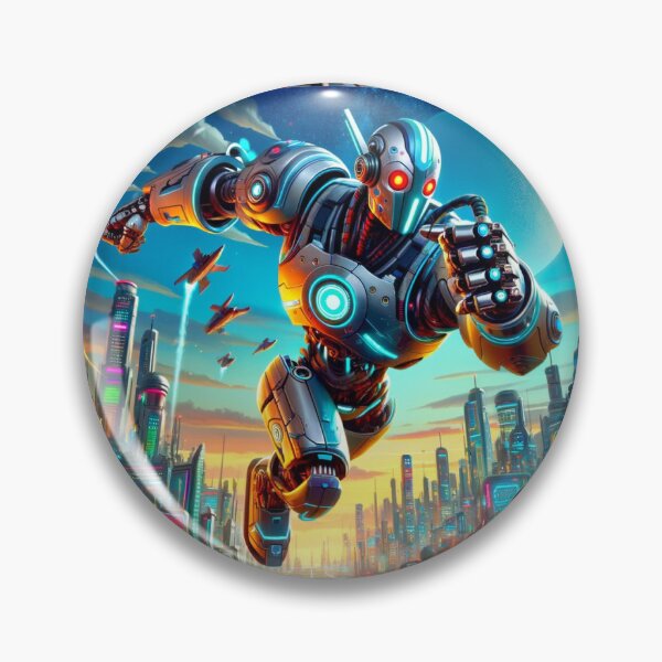 Item preview, Android fighting in a post-apocalyptic war designed and sold by V-415.