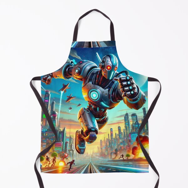 Item preview, Android fighting in a post-apocalyptic war designed and sold by V-415.
