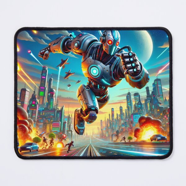 Item preview, Android fighting in a post-apocalyptic war designed and sold by V-415.