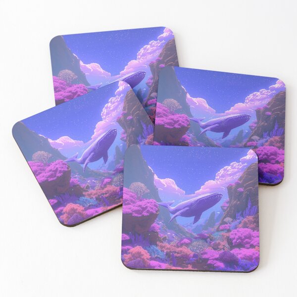 Item preview, Mystic Depths - Purple Whale in Fairycore Underwater Wonderland designed and sold by cruzjone.
