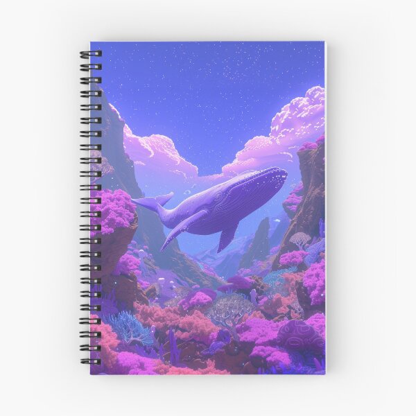 Item preview, Mystic Depths - Purple Whale in Fairycore Underwater Wonderland designed and sold by cruzjone.