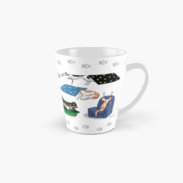 Greyhound Glossary: Bed Fail. A Redbubble exclusive design Tall Mug