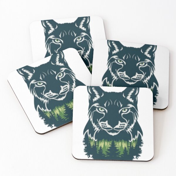 Item preview, Lynx With Forest, Tribal designed and sold by PlanetMarker.