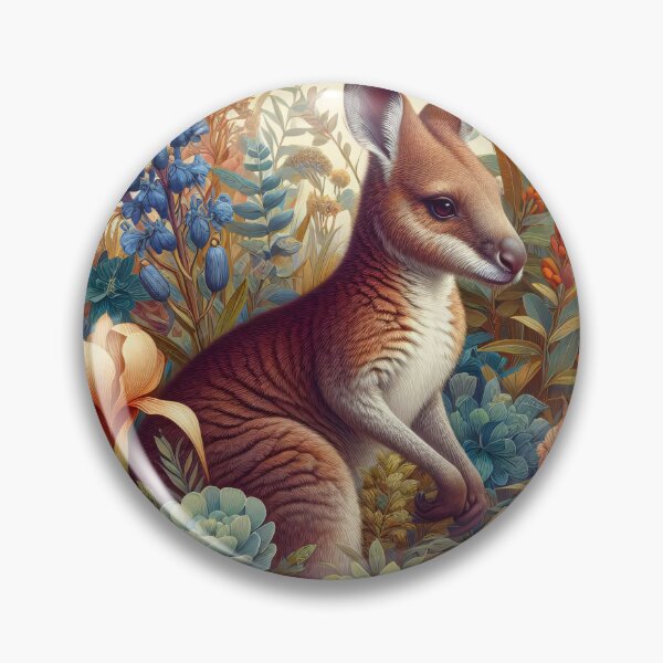 Item preview, "Wallaby in the flower garden" designed and sold by Elena Kolotusha.
