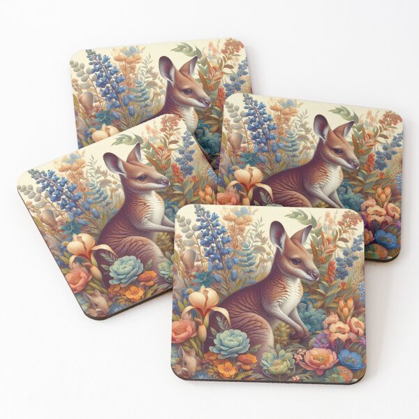 Item preview, "Wallaby in the flower garden" designed and sold by Elena Kolotusha.