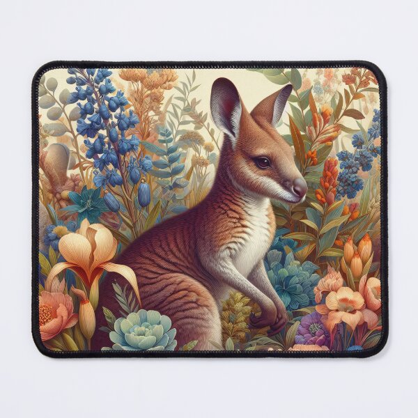 Item preview, "Wallaby in the flower garden" designed and sold by Elena Kolotusha.