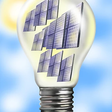 Artwork thumbnail, Solar Power Lightbulb by ScienceSource