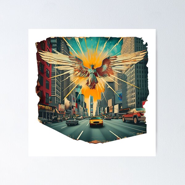 Item preview, Angel above New York City designed and sold by TheWitsFoe.