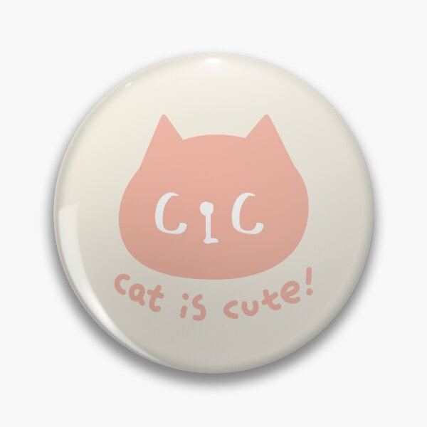 Item preview, CiC Cat logo - Pink & Light Beige designed and sold by CiCstudio.