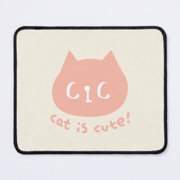 Item preview, CiC Cat logo - Pink & Light Beige designed and sold by CiCstudio.