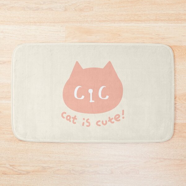 Item preview, CiC Cat logo - Pink & Light Beige designed and sold by CiCstudio.