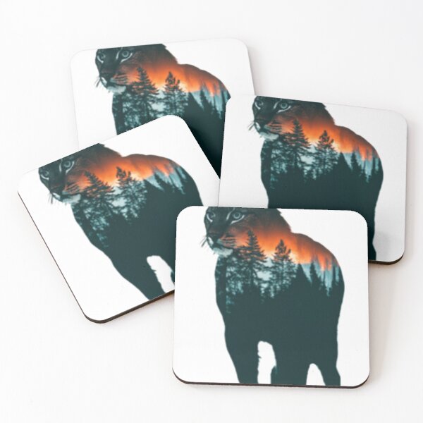 Item preview, Lynx With Forest, Tribal designed and sold by PlanetMarker.