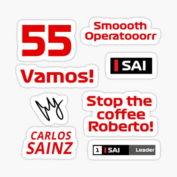 Vista previa del artículo con la obra «Paquete de frases de Carlos Sainz», diseñado y vendido por Dentapaint.