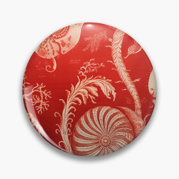 Item preview, Antique Toile de Ammonite in Red designed and sold by Shelly Little.
