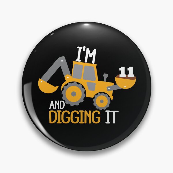 Artikelvorschau, Bau-Geburtstag Digging It: 11. Geburtstag auf Schwarz entworfen und verkauft von sweetbelle.