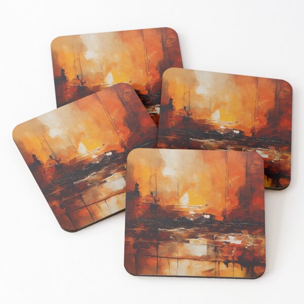 Item preview, Fiery Horizon Abstract designed and sold by John v p.